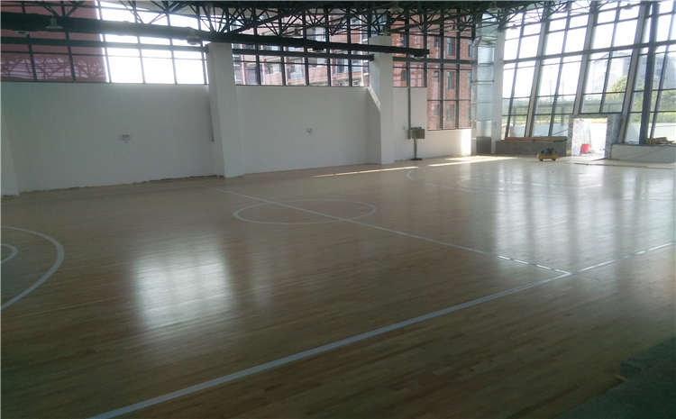 五角楓籃球場地木地板板式龍骨結(jié)構(gòu)